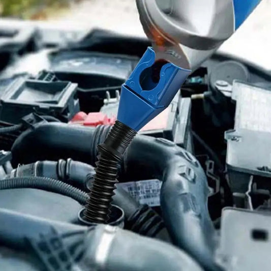 5pcs Plastic Refueling Funnel Portable Folding Telescopic Hose Hands-Free Bayonet(Blue) - Hand Tool Sets by buy2fix | Online Shopping UK | buy2fix