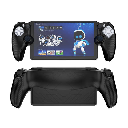 For Sony PS Portal Game Console Silicone Protective Cover Oil Spray All-Inclusive Protective Case(Black) - Cases by buy2fix | Online Shopping UK | buy2fix