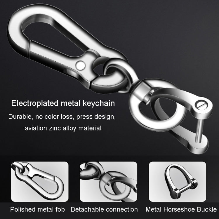 Car Key Anti Lost Woven Lanyard Pendant Keychain Cell Phone Number Plate(8 Horseshoe Buckle+Hand Strap+Number Card) by buy2fix