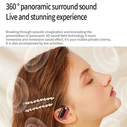 M-F9 Rotatable Ear-mounted ENC Call Noise Reduction Bluetooth Stereo Sports Earphones(Pure Black) - Bluetooth Earphone by buy2fix | Online Shopping UK | buy2fix