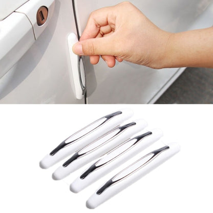 4pcs/set Car Door Anti-collision Strips Rearview Mirror Anti-scratch Stickers(White) by buy2fix