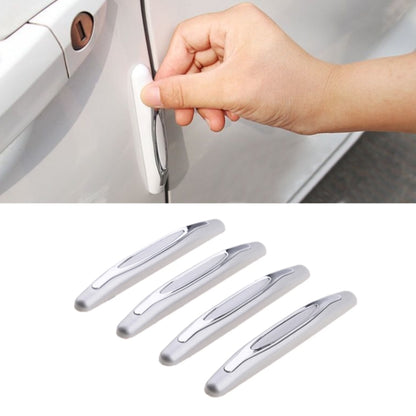 4pcs/set Car Door Anti-collision Strips Rearview Mirror Anti-scratch Stickers(Grey) by buy2fix