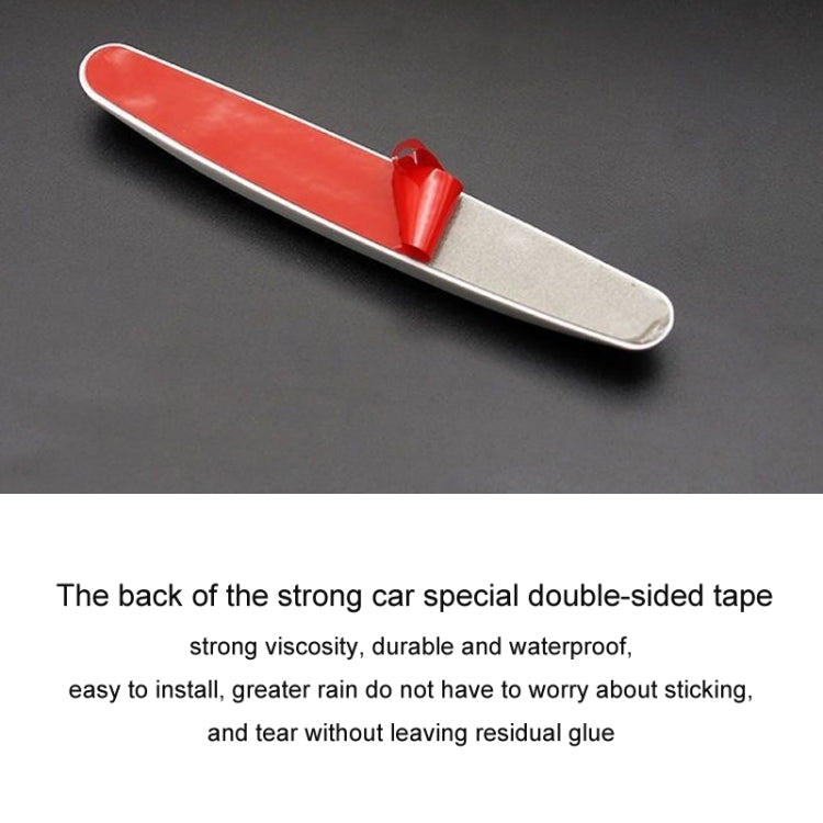 4pcs/set Car Door Anti-collision Strips Rearview Mirror Anti-scratch Stickers(Grey) by buy2fix