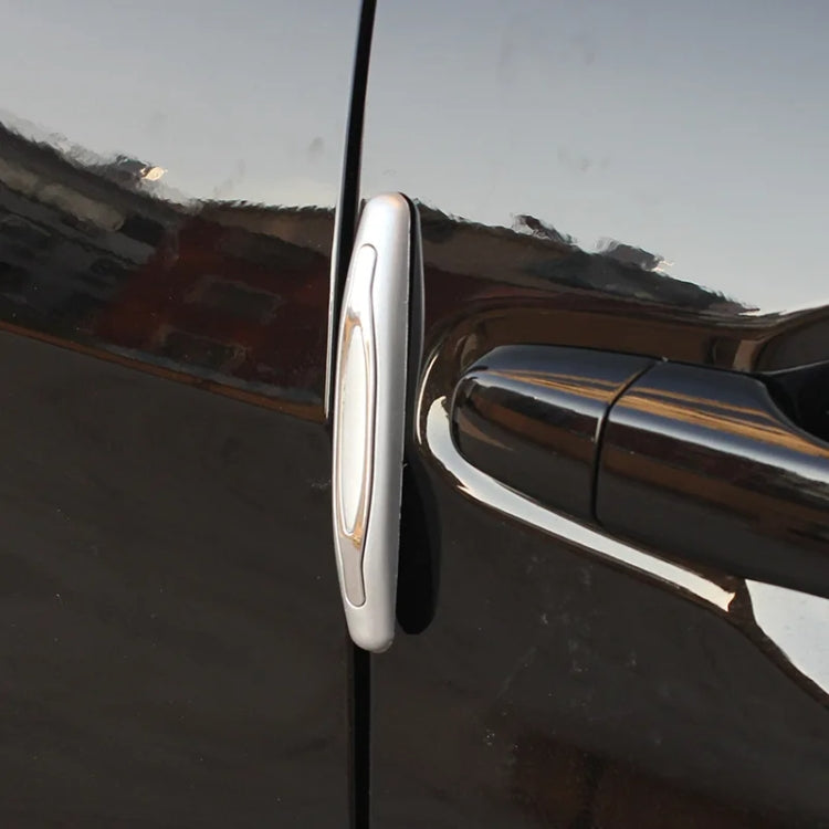 4pcs/set Car Door Anti-collision Strips Rearview Mirror Anti-scratch Stickers(Grey) by buy2fix