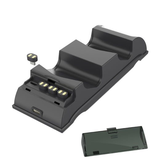 For PS4 Slim / Pro Gamepad Docking Charger Controller Dual Charger With Display Lights(Black) - Charger & Power by buy2fix | Online Shopping UK | buy2fix