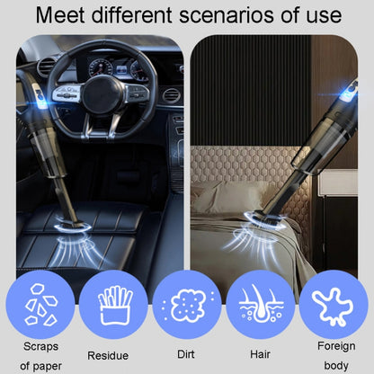 Rechargeable Small Handheld Car Dustbuster Vacuum Cleaner With Powerful Suction For Car And Home - Vacuum Cleaner by buy2fix | Online Shopping UK | buy2fix