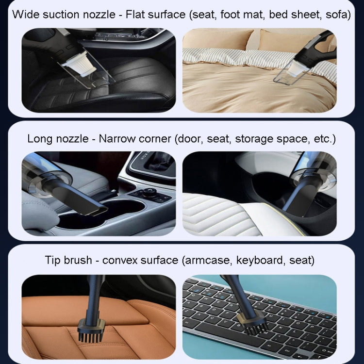 Rechargeable Small Handheld Car Dustbuster Vacuum Cleaner With Powerful Suction For Car And Home - Vacuum Cleaner by buy2fix | Online Shopping UK | buy2fix