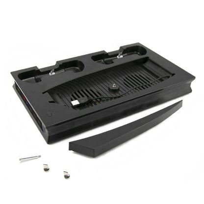 For PS5 Digital / Optical Drive Console Cooling Fan Controller Charging Base With Light Dock Stand(Black) - Charger & Power by buy2fix | Online Shopping UK | buy2fix