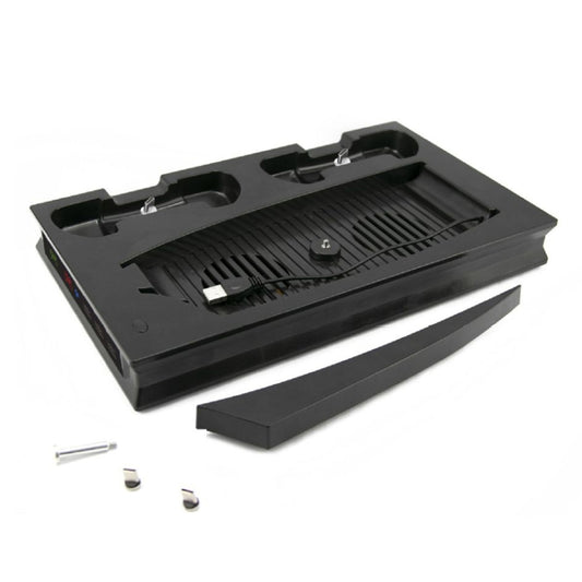 For PS5 Digital / Optical Drive Console Cooling Fan Controller Charging Base With Light Dock Stand(Black) - Charger & Power by buy2fix | Online Shopping UK | buy2fix