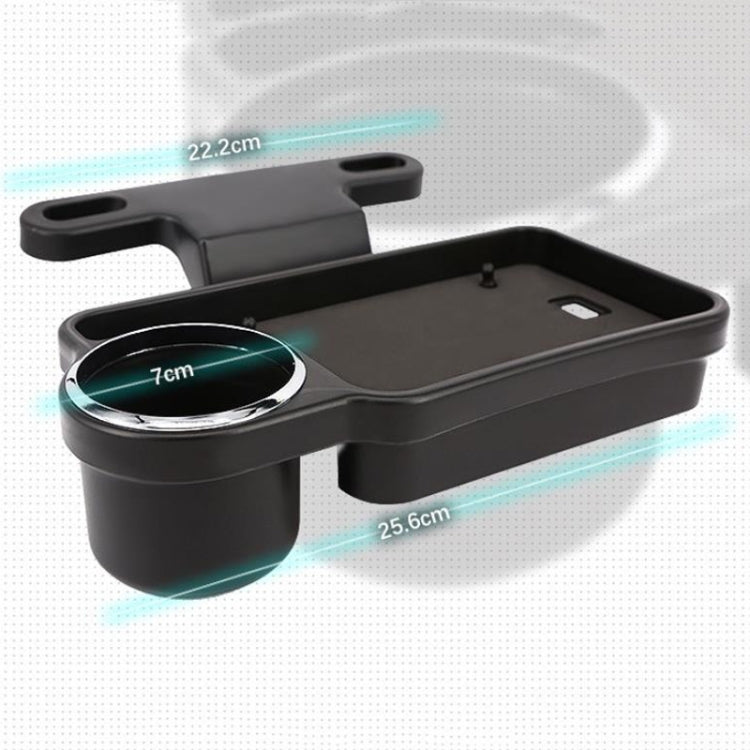 Automotive Water Cup Holder Drink Holder Car Rear Chair Seat Holder Tray(Black) by buy2fix