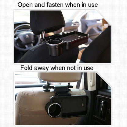 Automotive Water Cup Holder Drink Holder Car Rear Chair Seat Holder Tray(Black) by buy2fix