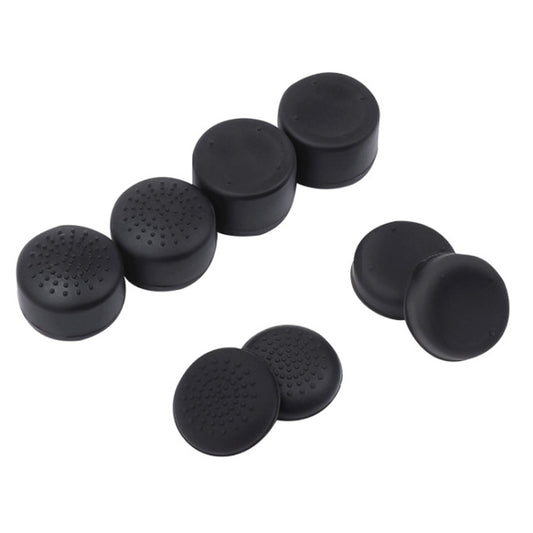 8pcs /Set For PS5 / PS4 Silicone Joystick Cap Booster Cap Gamepad Rocker Protective Case(Black) - Cases by buy2fix | Online Shopping UK | buy2fix