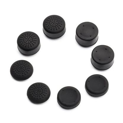8pcs /Set For PS5 / PS4 Silicone Joystick Cap Booster Cap Gamepad Rocker Protective Case(Black) - Cases by buy2fix | Online Shopping UK | buy2fix
