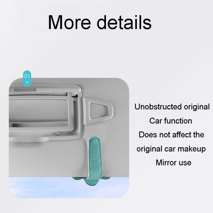 Automotive Shade Eyewear Holder Car Visor Sunglasses And Ticket Organizer(Blue) by buy2fix