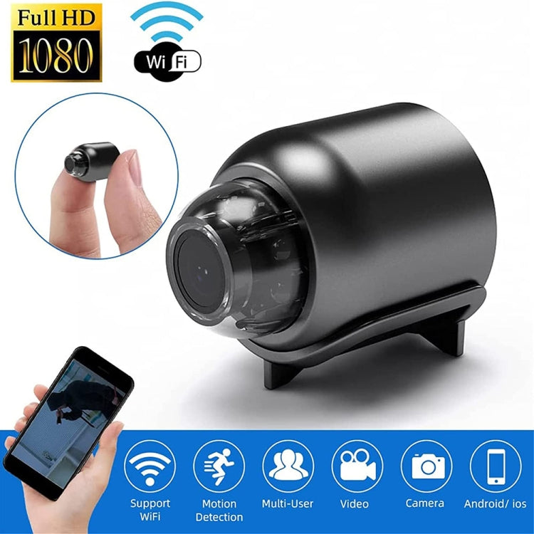 2 Million Pixel HD Home Smart WIFI Remote Mini 1080P Surveillance Camera, Specification: X5+32G by buy2fix