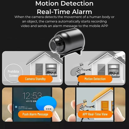2 Million Pixel HD Home Smart WIFI Remote Mini 1080P Surveillance Camera, Specification: X5+64G by buy2fix