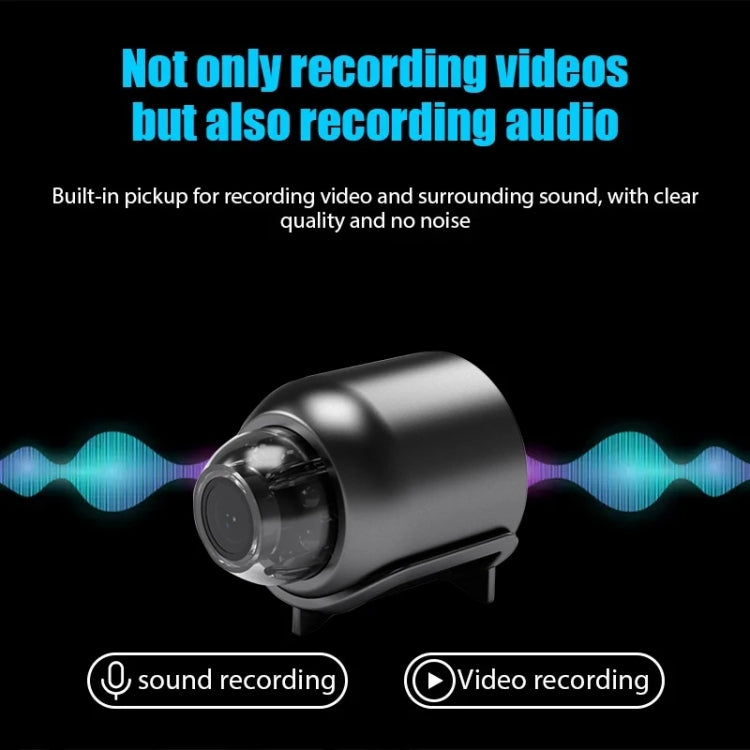 2 Million Pixel HD Home Smart WIFI Remote Mini 1080P Surveillance Camera, Specification: X5+64G by buy2fix