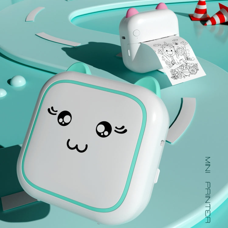 M5 Mini Cartoon Portable Bluetooth Printer Photo Thermal Printer(Blue) - Photo Printers by Huawei | Online Shopping UK | buy2fix