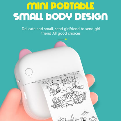 M5 Mini Cartoon Portable Bluetooth Printer Photo Thermal Printer(Blue) - Photo Printers by Huawei | Online Shopping UK | buy2fix