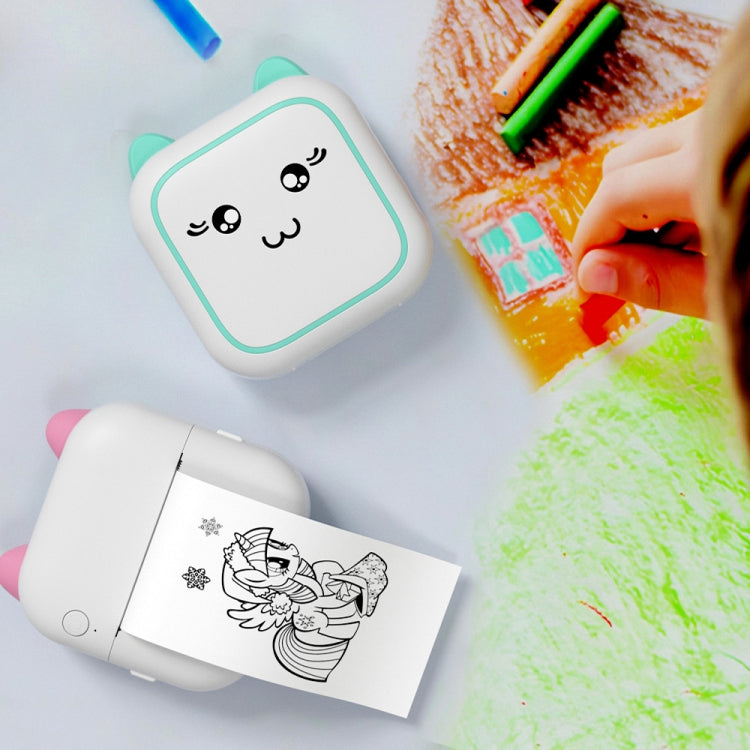 M5 Mini Cartoon Portable Bluetooth Printer Photo Thermal Printer(Blue) - Photo Printers by Huawei | Online Shopping UK | buy2fix