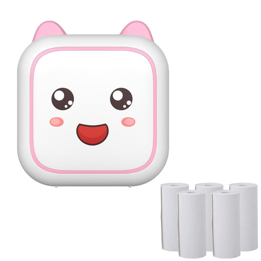 C26 Mini Portable Bluetooth Photo Label Thermal Printer, Spec: Pink+5 Paper - Photo Printers by Huawei | Online Shopping UK | buy2fix