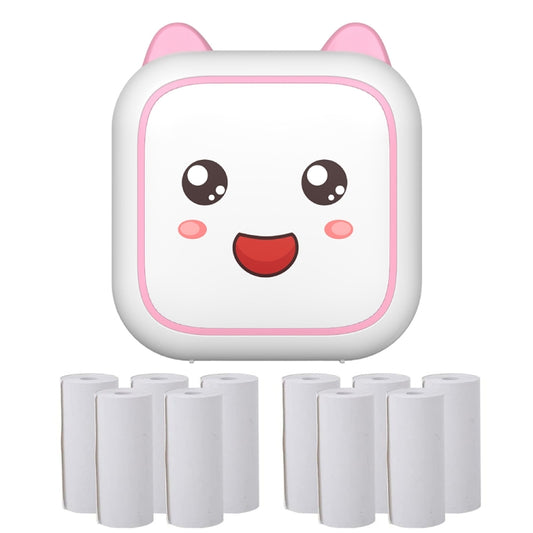 C26 Mini Portable Bluetooth Photo Label Thermal Printer, Spec: Pink+10 Paper - Photo Printers by Huawei | Online Shopping UK | buy2fix
