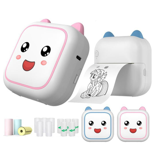 C26 Mini Portable Bluetooth Photo Label Thermal Printer, Spec: Pink+5 Stickers - Photo Printers by Huawei | Online Shopping UK | buy2fix