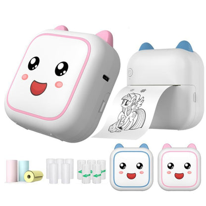 C26 Mini Portable Bluetooth Photo Label Thermal Printer, Spec: Blue+5 Paper+5 Stickers+3 Color Paper - Photo Printers by Huawei | Online Shopping UK | buy2fix