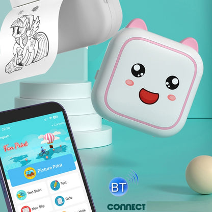 C26 Mini Portable Bluetooth Photo Label Thermal Printer, Spec: Blue+5 Paper+5 Stickers+3 Color Paper - Photo Printers by Huawei | Online Shopping UK | buy2fix