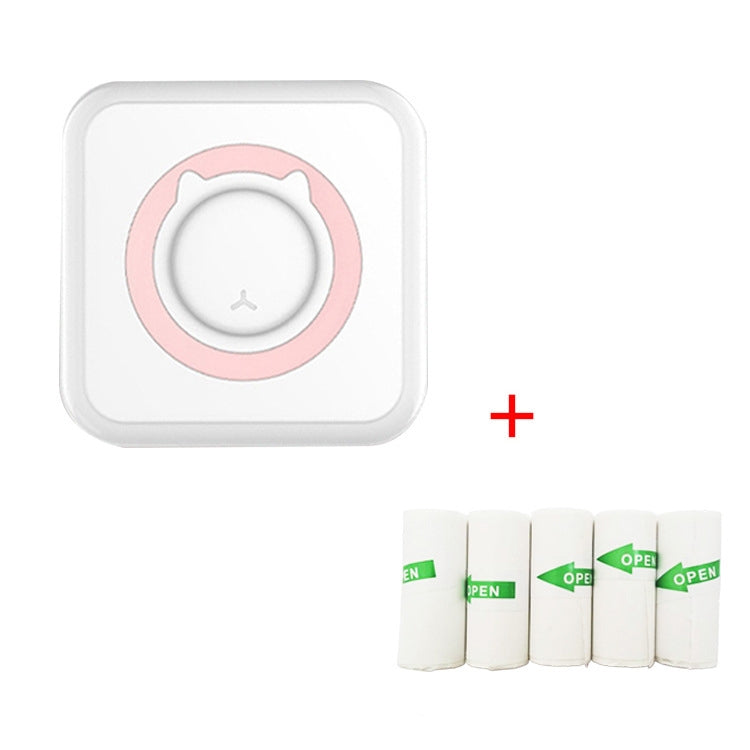 C15 Mini Student Bluetooth Inkless Photo Label Thermal Printer, Spec: Pink+5 Stickers - Photo Printers by Huawei | Online Shopping UK | buy2fix