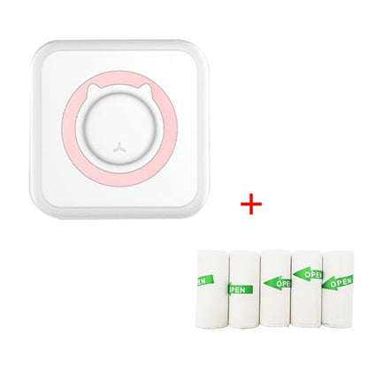 C15 Mini Student Bluetooth Inkless Photo Label Thermal Printer, Spec: Pink+5 Stickers - Photo Printers by Huawei | Online Shopping UK | buy2fix
