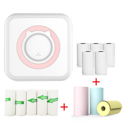 C15 Mini Student Bluetooth Inkless Photo Label Thermal Printer, Spec: Pink+5 Stickers+5 Paper+3 Color Paper - Photo Printers by Huawei | Online Shopping UK | buy2fix