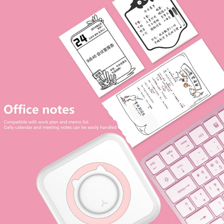 C15 Mini Student Bluetooth Inkless Photo Label Thermal Printer, Spec: Pink+5 Stickers+5 Paper+3 Color Paper - Photo Printers by Huawei | Online Shopping UK | buy2fix