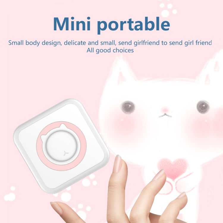 C15 Mini Student Bluetooth Inkless Photo Label Thermal Printer, Spec: Pink+5 Stickers+5 Paper+3 Color Paper - Photo Printers by Huawei | Online Shopping UK | buy2fix