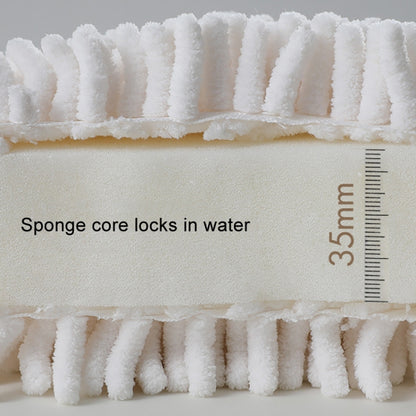Chenille Hand Wipe Ball Large Hanging Bathroom Quick Dry Hand Towel Kitchen Rag Wipe Handkerchief(White) - Sponges, Cloths & Brushes by buy2fix | Online Shopping UK | buy2fix