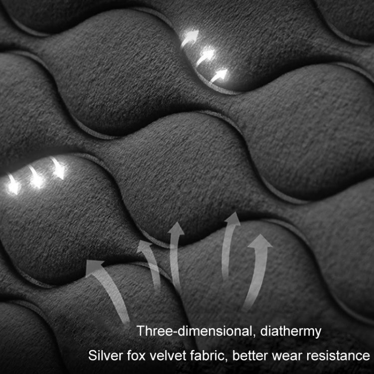 12V Car Winter Electric Heating Short Plush Seat Cushion, Color: Black by buy2fix