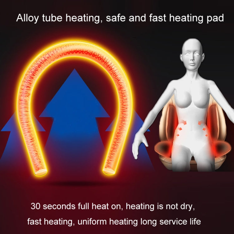 12V Car Winter Electric Heating Short Plush Seat Cushion, Color: Beige by buy2fix