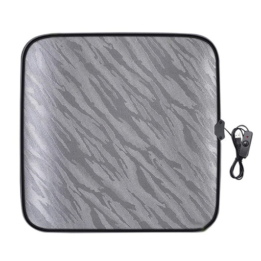 5V Car USB Interface Electric Heating Seat Cushion, Color: Gray by buy2fix