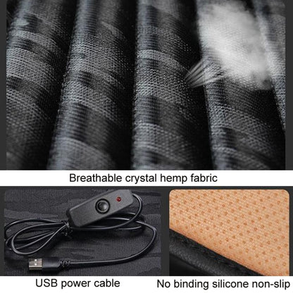 5V Car USB Interface Electric Heating Seat Cushion, Color: Gray by buy2fix