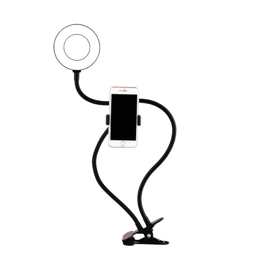 8 Inch Selfie Ring Light With Cell Phone Holder 360 Rotating Flexible Arms For Live Stream - Ring Light by buy2fix | Online Shopping UK | buy2fix