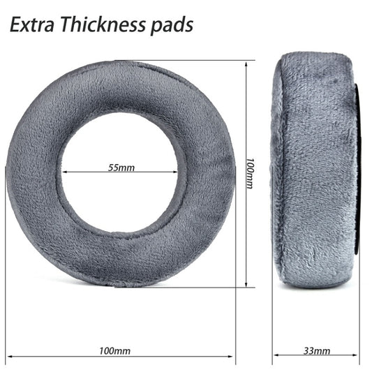 1pair For Beyerdynamic DT700 Prox DT900 Prox Headphone Covers, Color: Gray Thick Flannel - Earmuff & Pad by buy2fix | Online Shopping UK | buy2fix