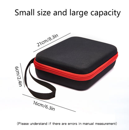 For DJI Osmo Pocket 3 Storage Bag Pocket Camera Handbag(Black Shell Red Inner) by buy2fix