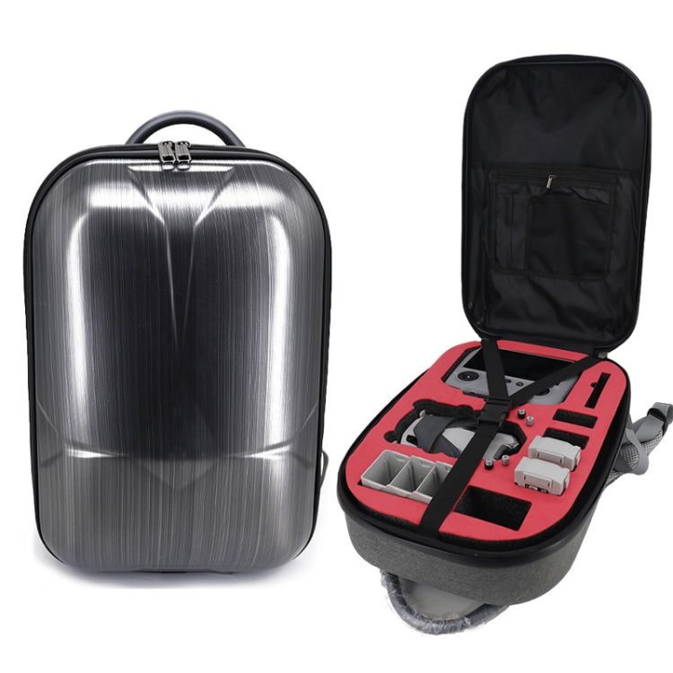 For DJI Mini 4 Pro Drone Storage Bag Carbon Fiber Backpack, Spec: Brushed Style by buy2fix