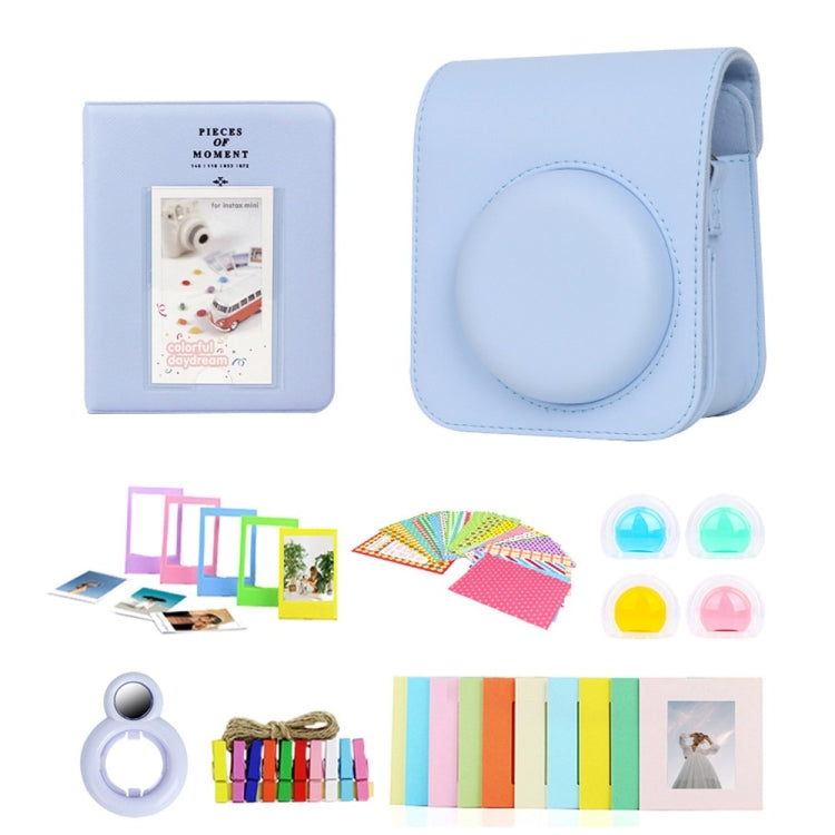 For Polaroid Mini12 7 in 1 Photo Album Sticker Photo Frame Camera Bag, Color: Blue by buy2fix