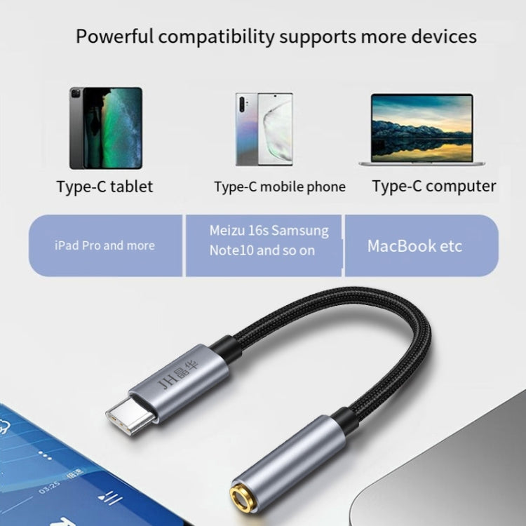 JINGHUA Type-C To 3.5mm Audio Adapter Cable Type-C Headphone Adapter Cable(Digital Model) - Type-C Adapter by JINGHUA | Online Shopping UK | buy2fix