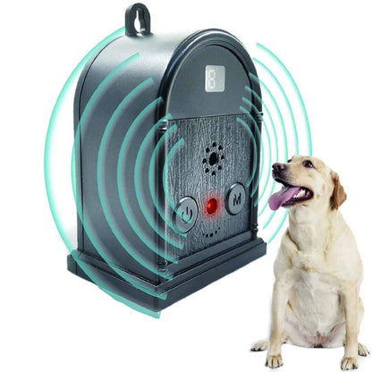 Outdoor Digital Display Adjustable Ultrasonic Bark Stopper Portable Pet Trainer by buy2fix