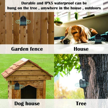 Outdoor Digital Display Adjustable Ultrasonic Bark Stopper Portable Pet Trainer by buy2fix