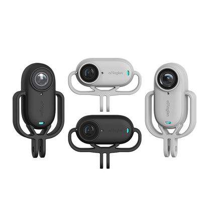 For Insta360 GO 3 AMagisn Silicone Case Camera Protective Accessories, Style: Vertical Gray by aMagisn