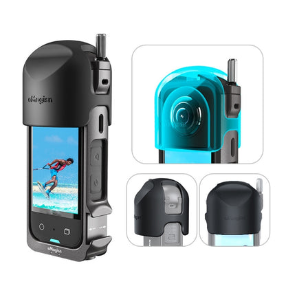 For Insta360 X3 AMagisn Metal Rabbit Cage Protective Frame Accessories, Spec: With Lens Cover by aMagisn