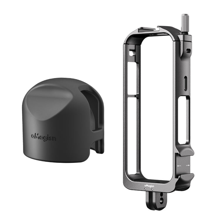 For Insta360 X3 AMagisn Metal Rabbit Cage Protective Frame Accessories, Spec: With Lens Cover by aMagisn